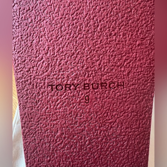 Tory Burch Red Leather Everly Anatomic Cloud Slide Sandals - Picture 7 of 12